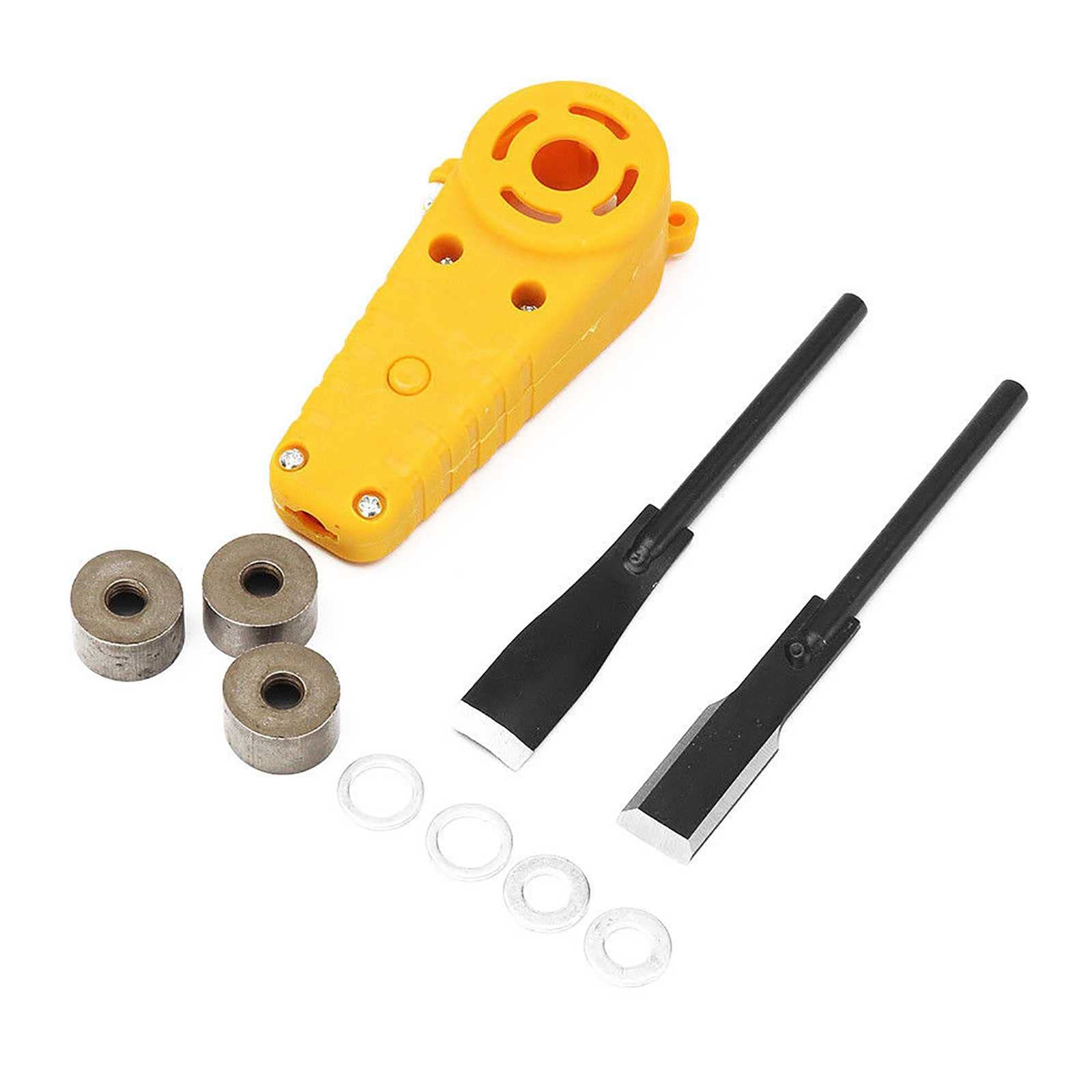 Coldlike Wood Carving Electric Chisel Kit - M10 Adapter Set to Convert 100 Angle Grinder into Power Chisel Tool for Woodworking, DIY Projects & Professional Carving