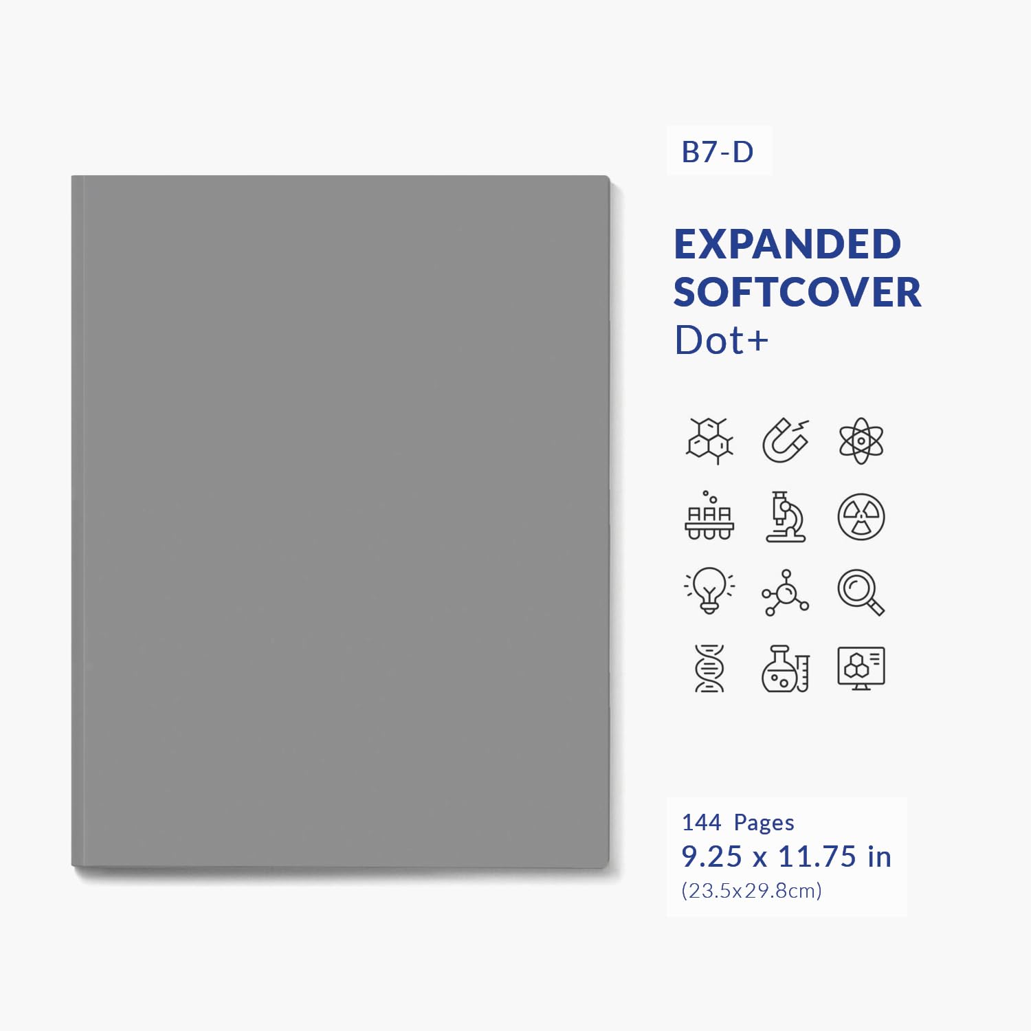 Premium B7 Expanded Softcover Lab Notebook - 9.25