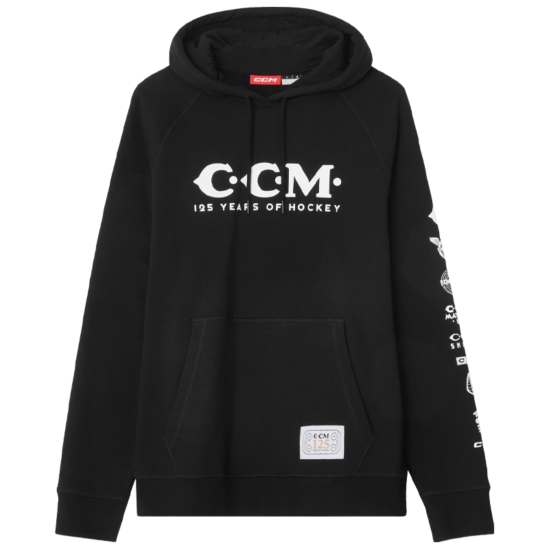CCM 125 Years Anniversary Historical Pullover Fleece for Adults - Warm & Comfortable Vintage Hockey Sweater for Casual Wear & Outdoor Activities