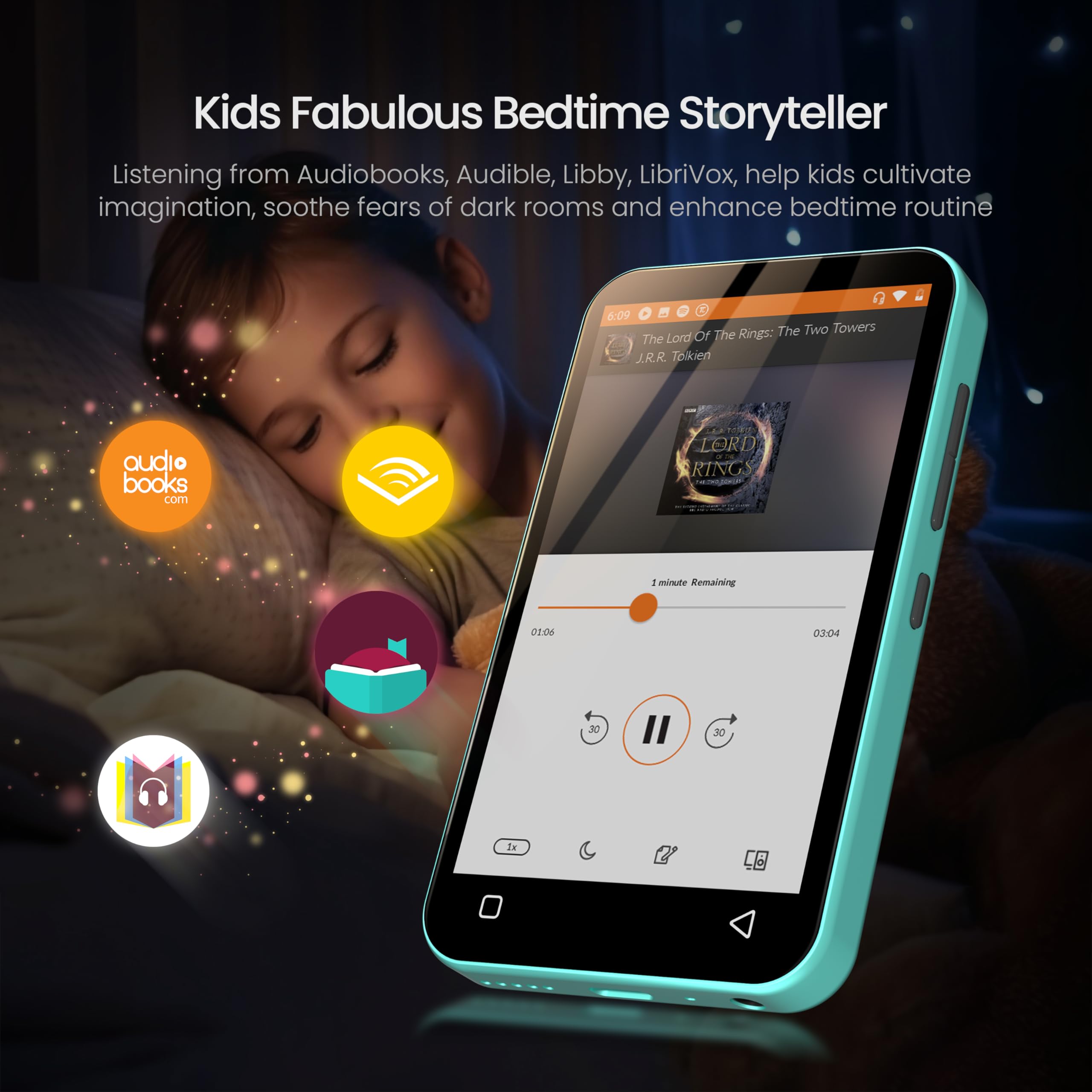 TIMMKOO Bluetooth WiFi MP3 Player for Kids - 4