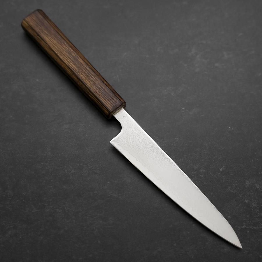 VG-10 Damascus Steel Petty Knife 140mm with Sumi Urushi Handle - Perfect for Slicing, Peeling & Precision Kitchen Tasks