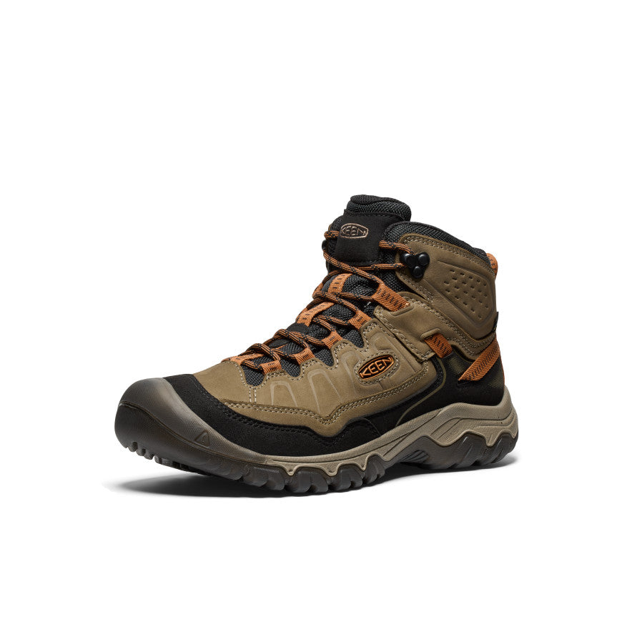 Men's KEEN Targhee IV Waterproof Hiking Boots - Lightweight & Durable for Outdoor Adventures | Sea Turtle/Roasted Pecan Color | Perfect for Trail Hiking, Camping & Mountain Trekking