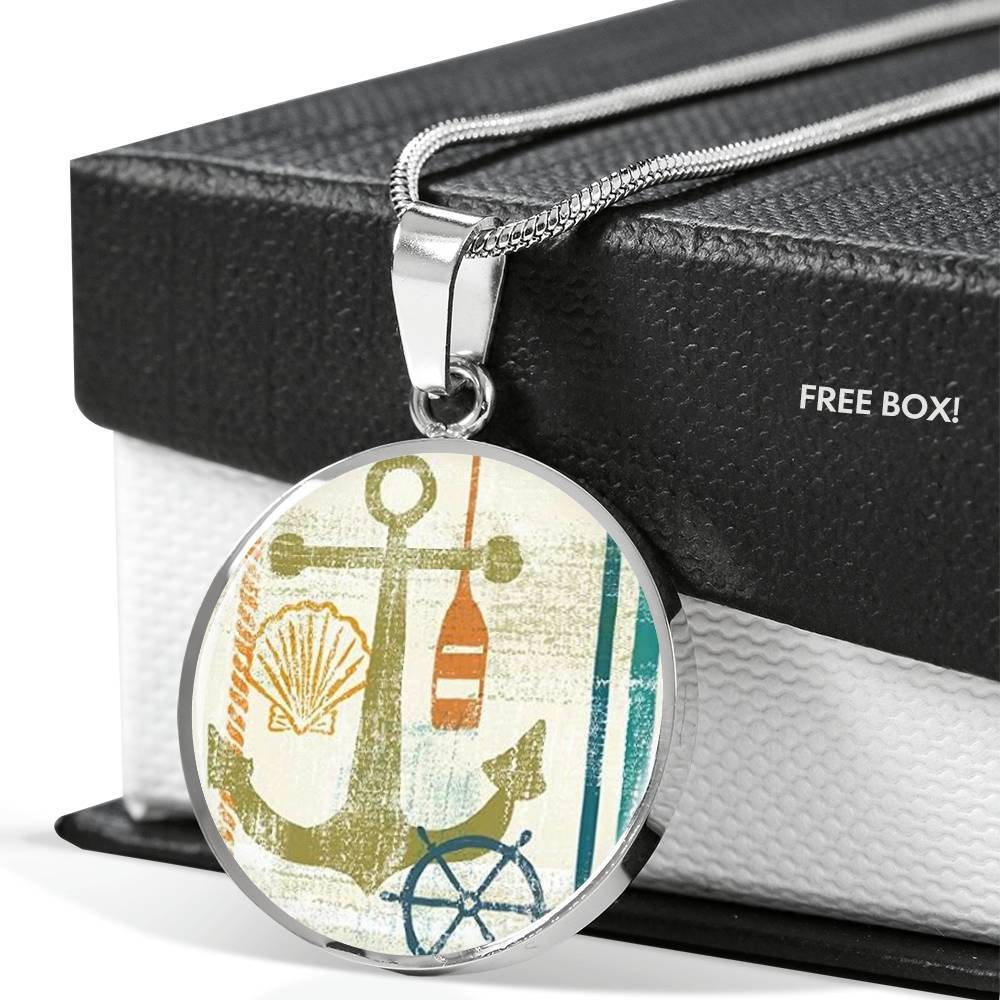 Anchor Necklace for Women - Nautical Jewelry with Beachy Style - Perfect for Summer Vacation, Beach Parties & Boho Fashion