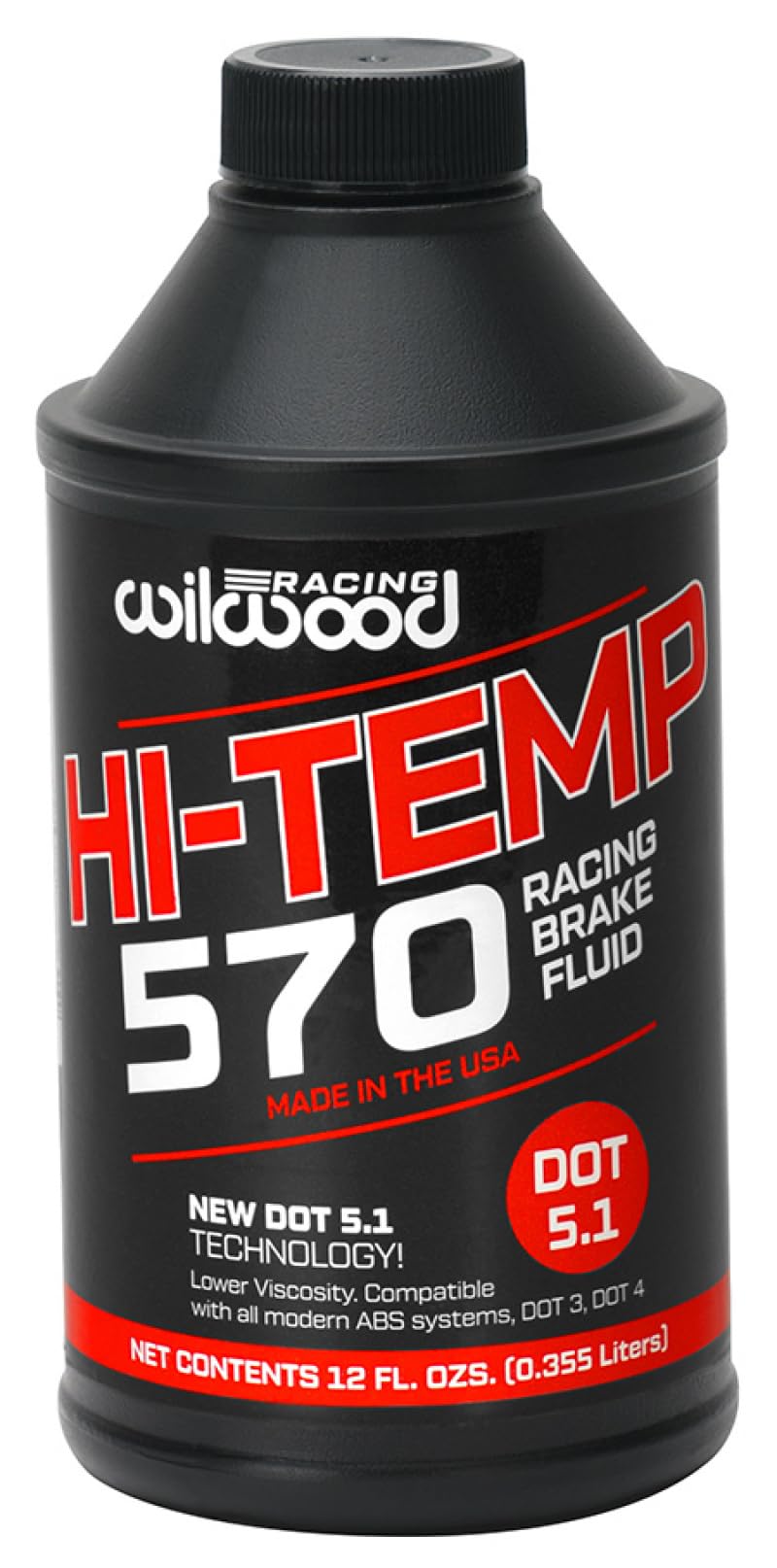 High-Performance DOT 570 Brake Fluid - 6 Pack (12 oz Bottles Each) for Cars, Trucks & Motorcycles - Ideal for Racing, Off-Road & Daily Driving