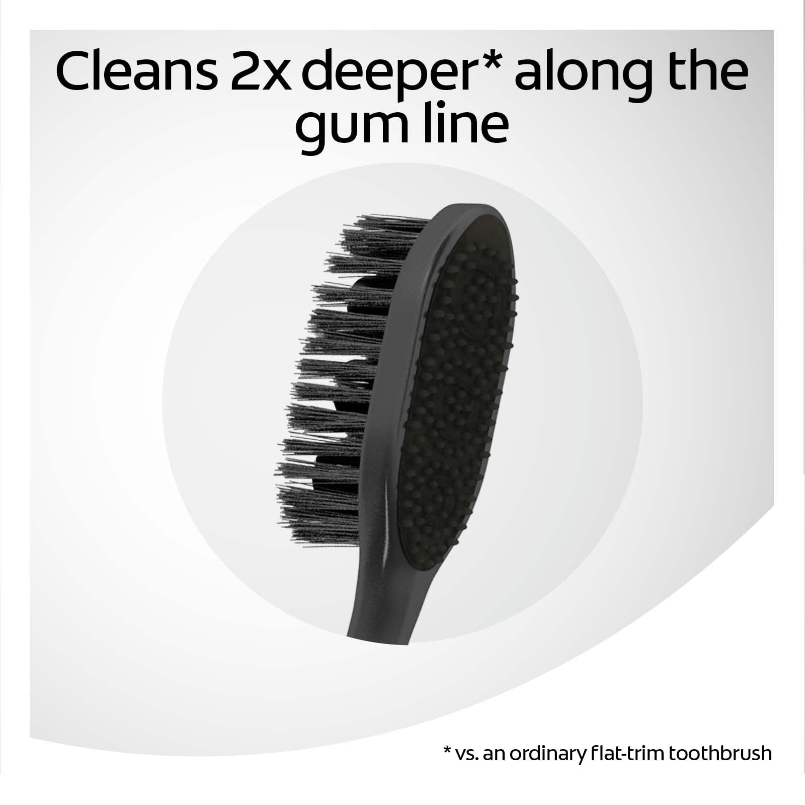 Colgate 360 Charcoal Toothbrush for Adults - Soft Bristles, 2 Pack - Gentle Teeth Cleaning & Gum Care for Daily Oral Hygiene Routine