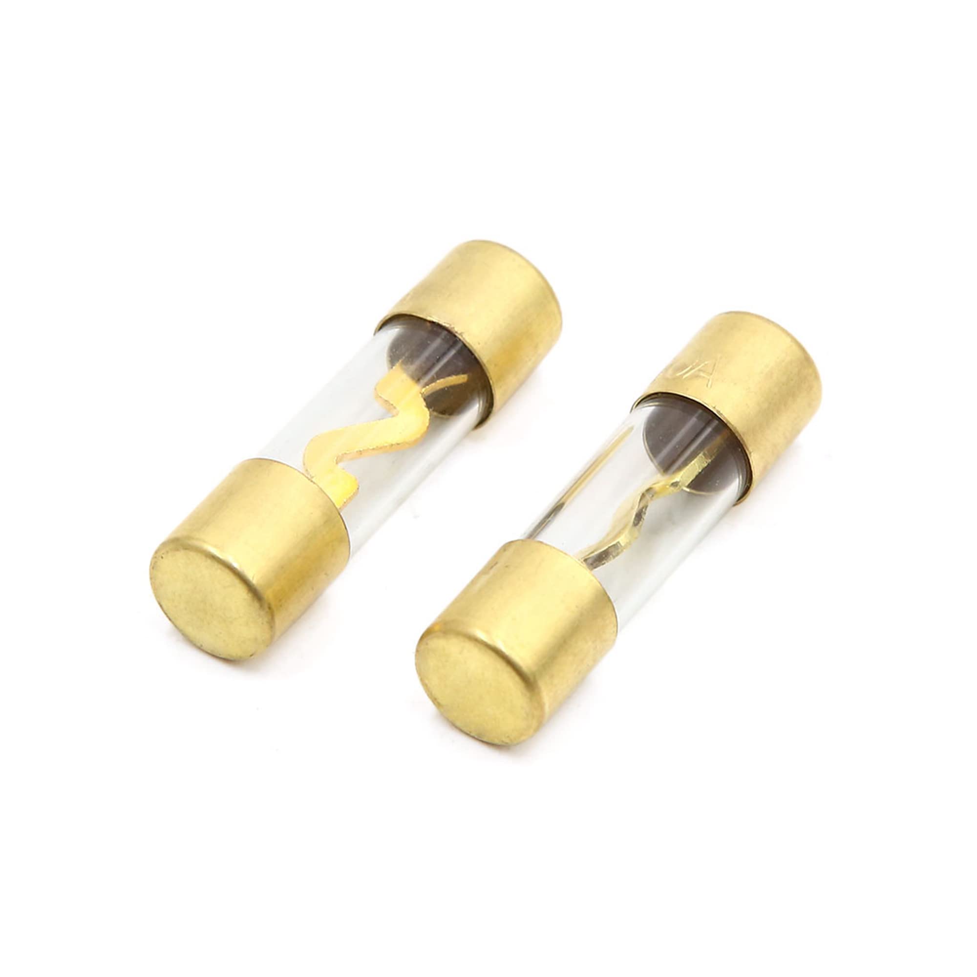 40A AGU Glass Tube Fuse (2-Pack) - High Power Inline Fuse for Car Audio, Stereo & Radio Protection - Perfect for Automotive Electrical Systems & Sound Equipment