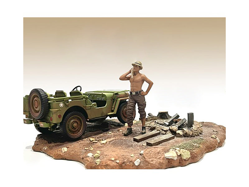 1/18 Scale 4X4 Mechanic Figure - Highly Detailed Model for RC Cars & Diorama Scenes - Perfect for Collectors & Hobbyists by American Diorama