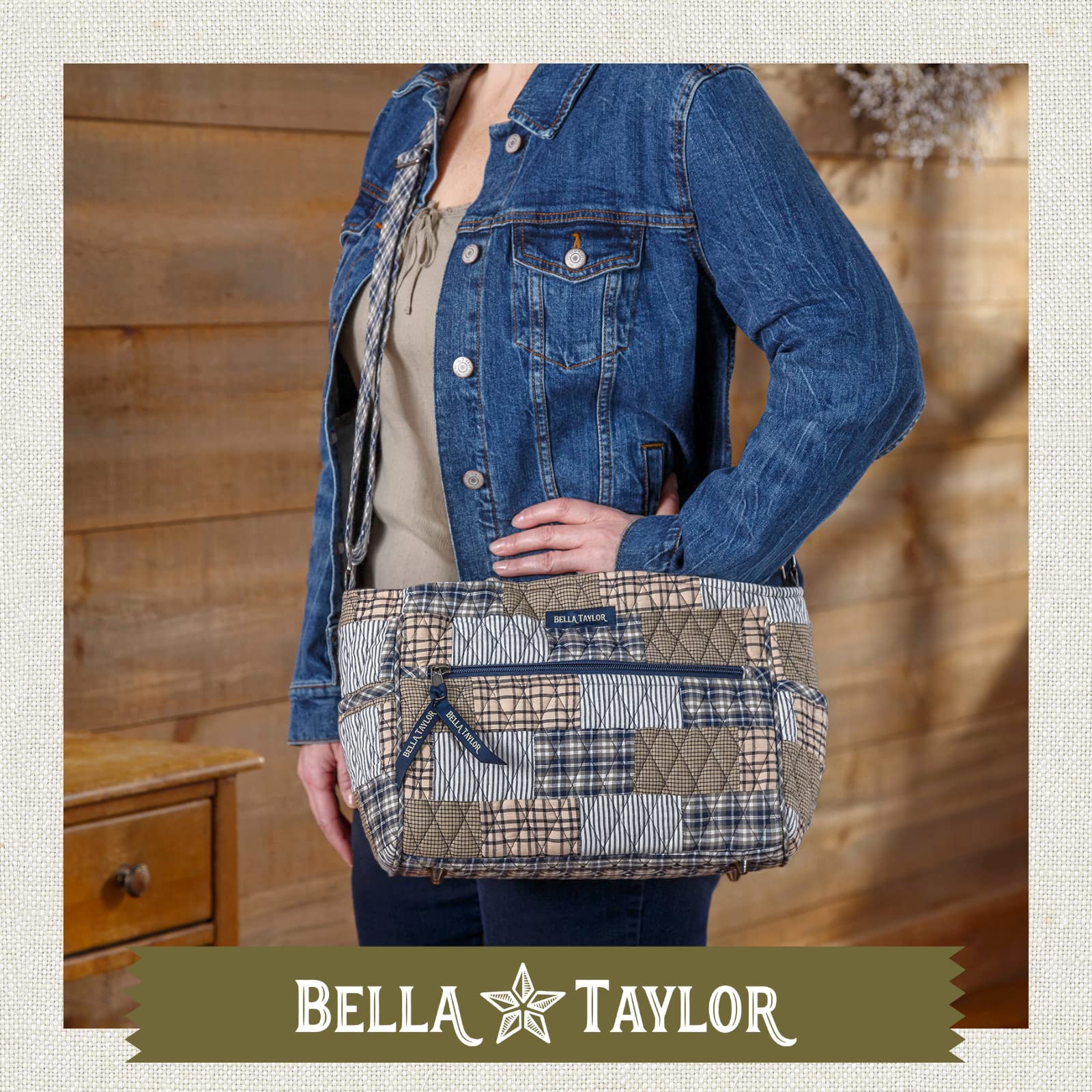 Bella Taylor Claire Crossbody Shoulder Bag for Women - Stylish Multi-Compartment Purse with Adjustable Strap, Perfect for Work, Travel & Everyday Use
