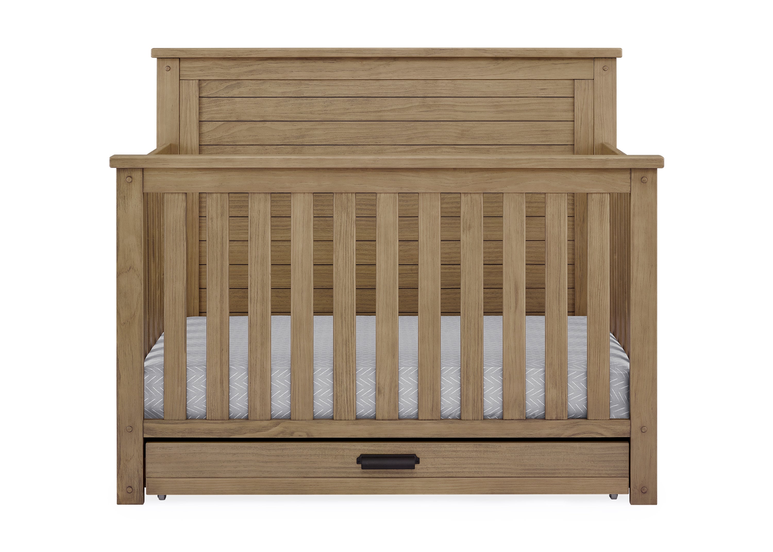 Caden 6-in-1 Convertible Baby Crib with Trundle Drawer - Nursery Bedroom Furniture for Newborn to Toddler - Perfect for Small Spaces & Guest Rooms