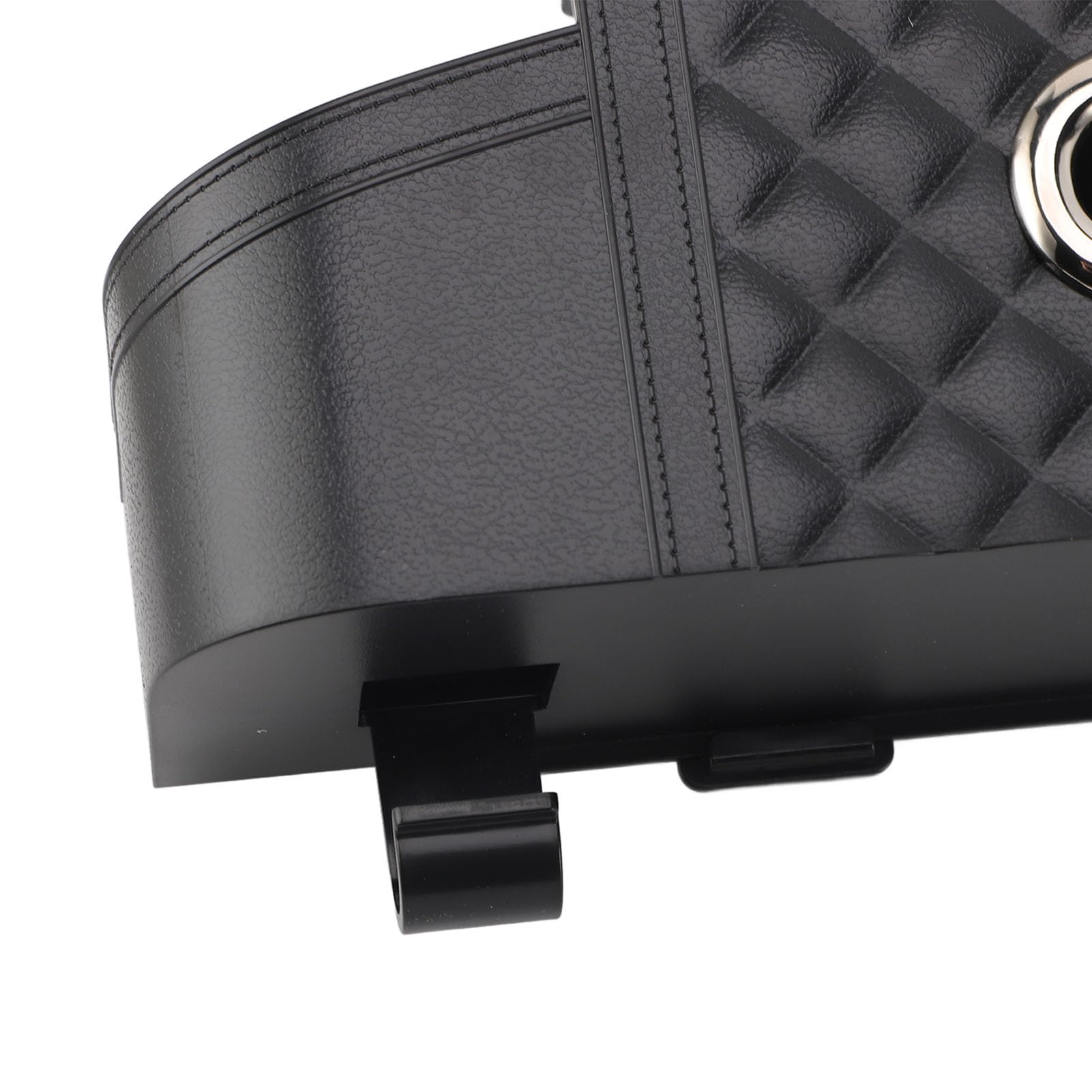 Car Backseat Tissue Box Holder - Plastic Multifunctional Storage Organizer with Cup Holder for Travel Accessories (Black) | Perfect for Road Trips & Family Car Organization