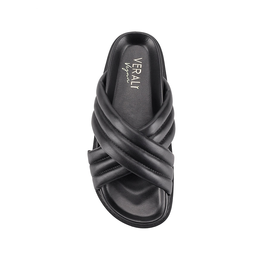 Britney Comfortable Footbed Slides for Women & Men - Soft Cushioned Sandals with Arch Support - Black | Perfect for Beach, Pool, Gym & Casual Wear