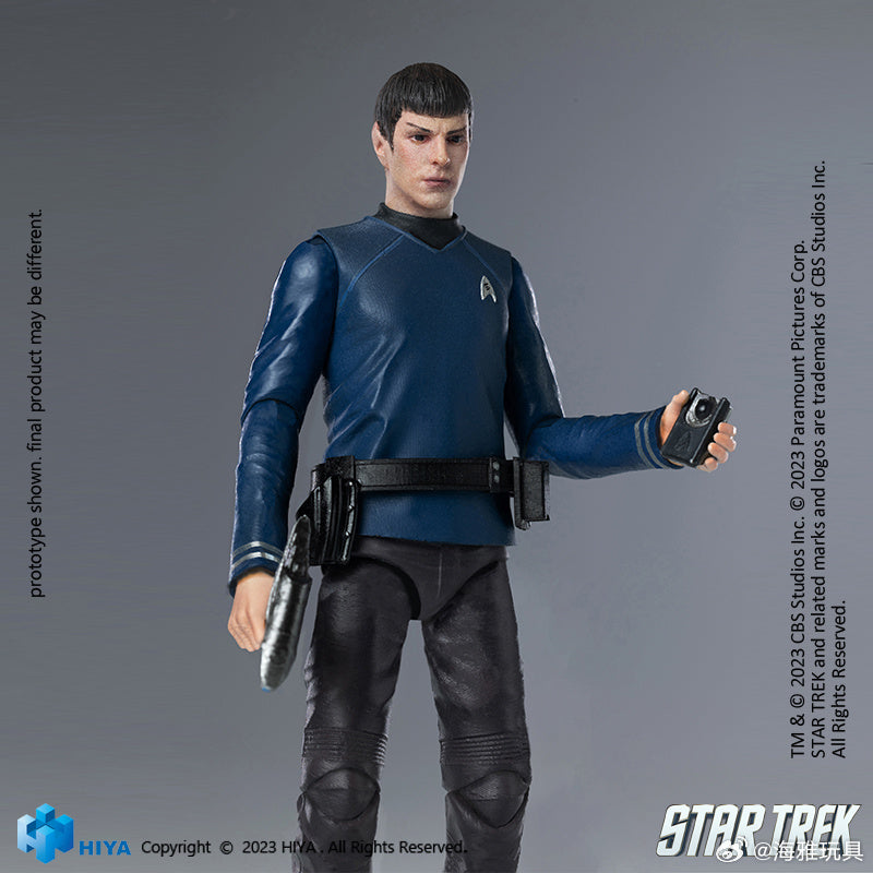 1/18 HIYA 4inch Action Figure Exquisite Mini Series STAR TREK 2009 Spock Collectible Toy - Perfect for Display, Gifts & Star Trek Fans Collection