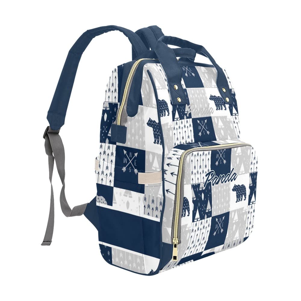 Personalized Animal Diaper Backpack - Baby Travel & Nursing Bag for Moms