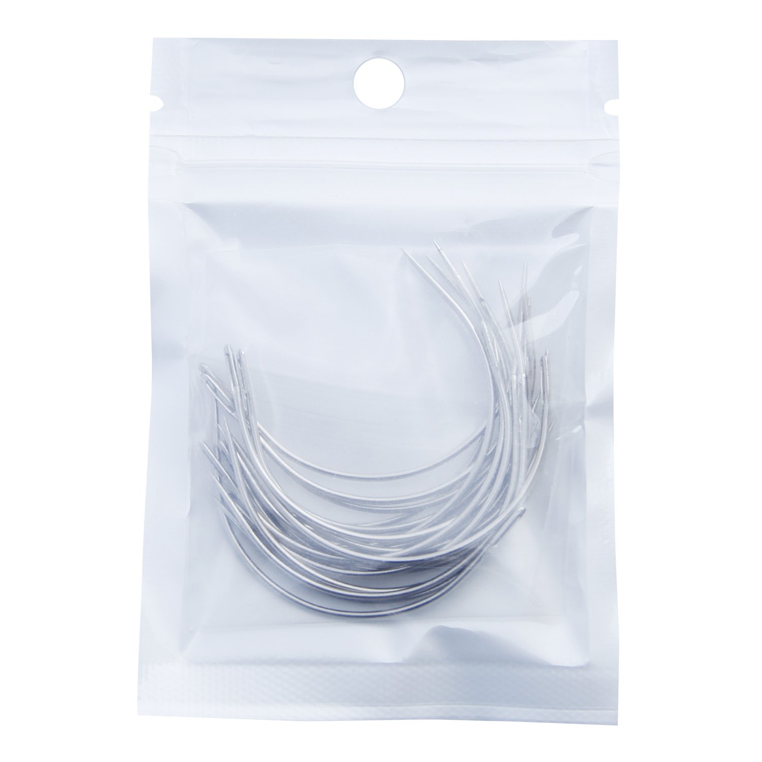 WIWAPLEX 20Pcs Wig Making Pins Set - T Pins & C Curved Needles for Hair Weaving, Wig Crafting, Knitting Blocking and DIY Projects | Perfect for Cosplay, Costume Design and Hairstyling Accessories
