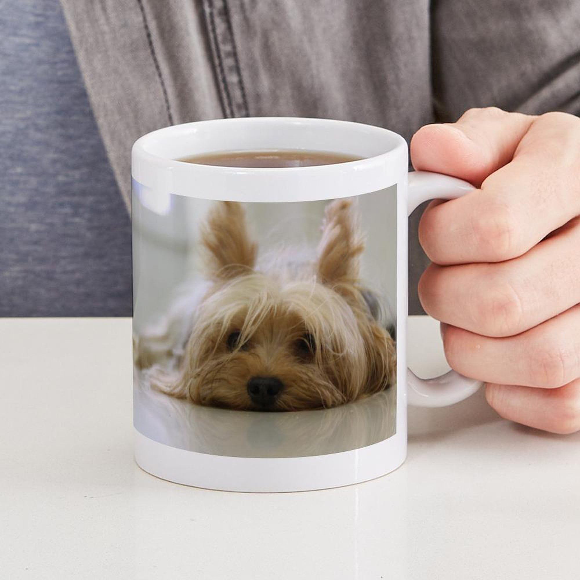Yorkie Dog Ceramic Coffee Mug 11 oz (325 ml) - Perfect for Tea, Hot Chocolate & Office Use | CafePress
