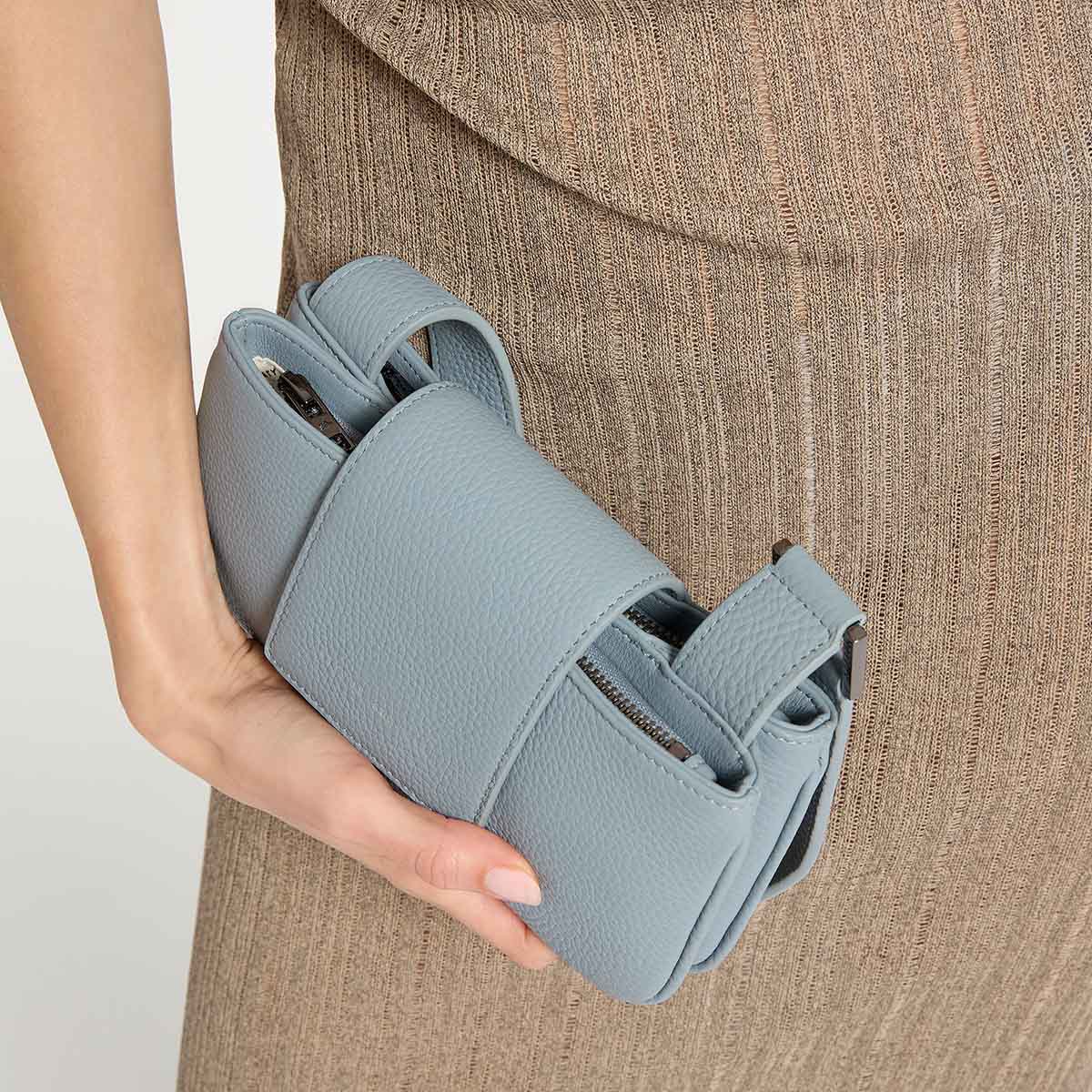 New Beat Bag Powder Blue - Stylish Crossbody Purse for Women | Perfect for Travel, Shopping & Everyday Use