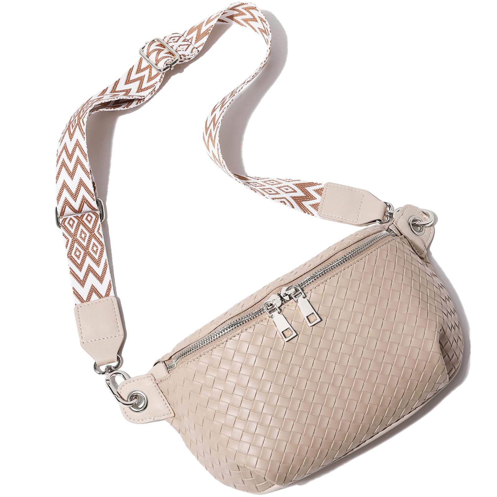 Trendy Women's Crossbody Sling Bag - Adjustable Strap Faux Leather Chest Fanny Pack for Travel, Shopping & Daily Use