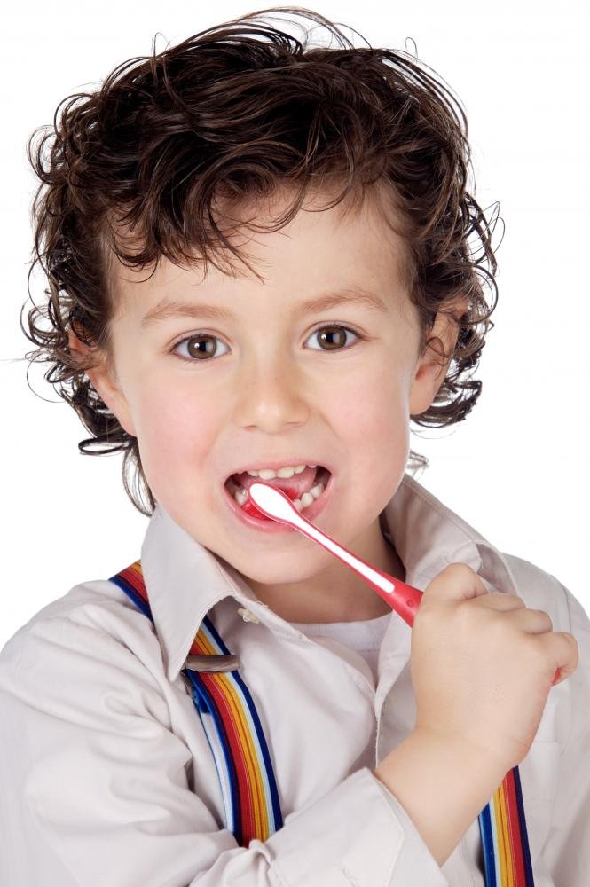 Adorable Boy Brushing Teeth Wall Decal - 36