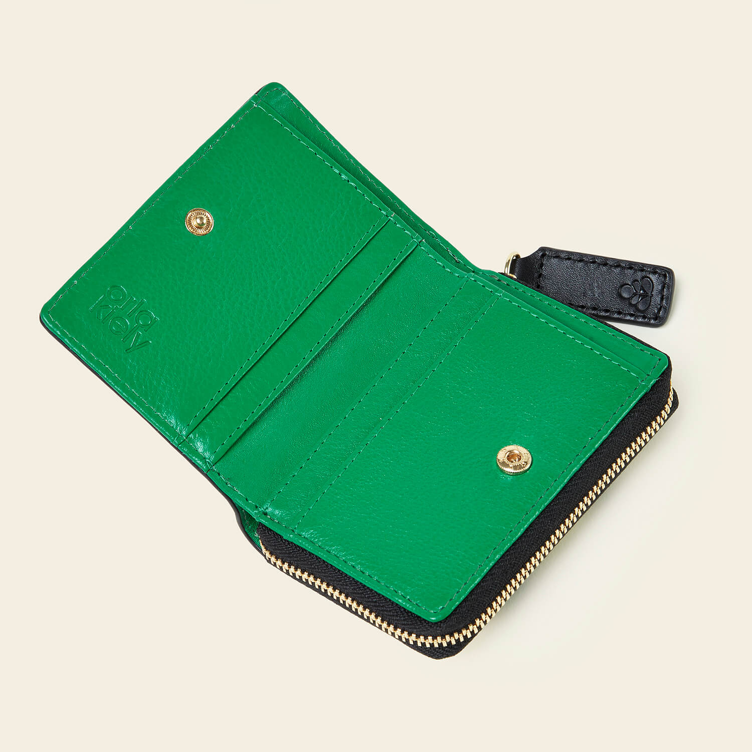 Viola Small Wallet - Compact & Stylish Japonica Spruce Leather Wallet for Women | Perfect for Everyday Use, Travel & Minimalist Lifestyle