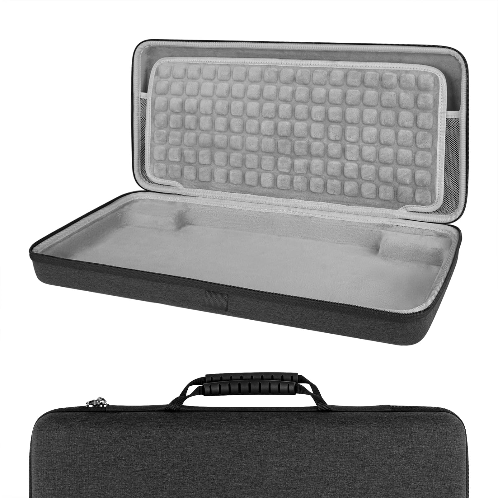 Geekria Full-Size Keyboard Hard Shell Travel Case for 104-108 Key Mechanical Gaming Keyboards - Compatible with Corsair K100 RGB, K95 RGB & Razer BlackWidow V4 - Perfect for Travel, LAN Parties & Office Storage