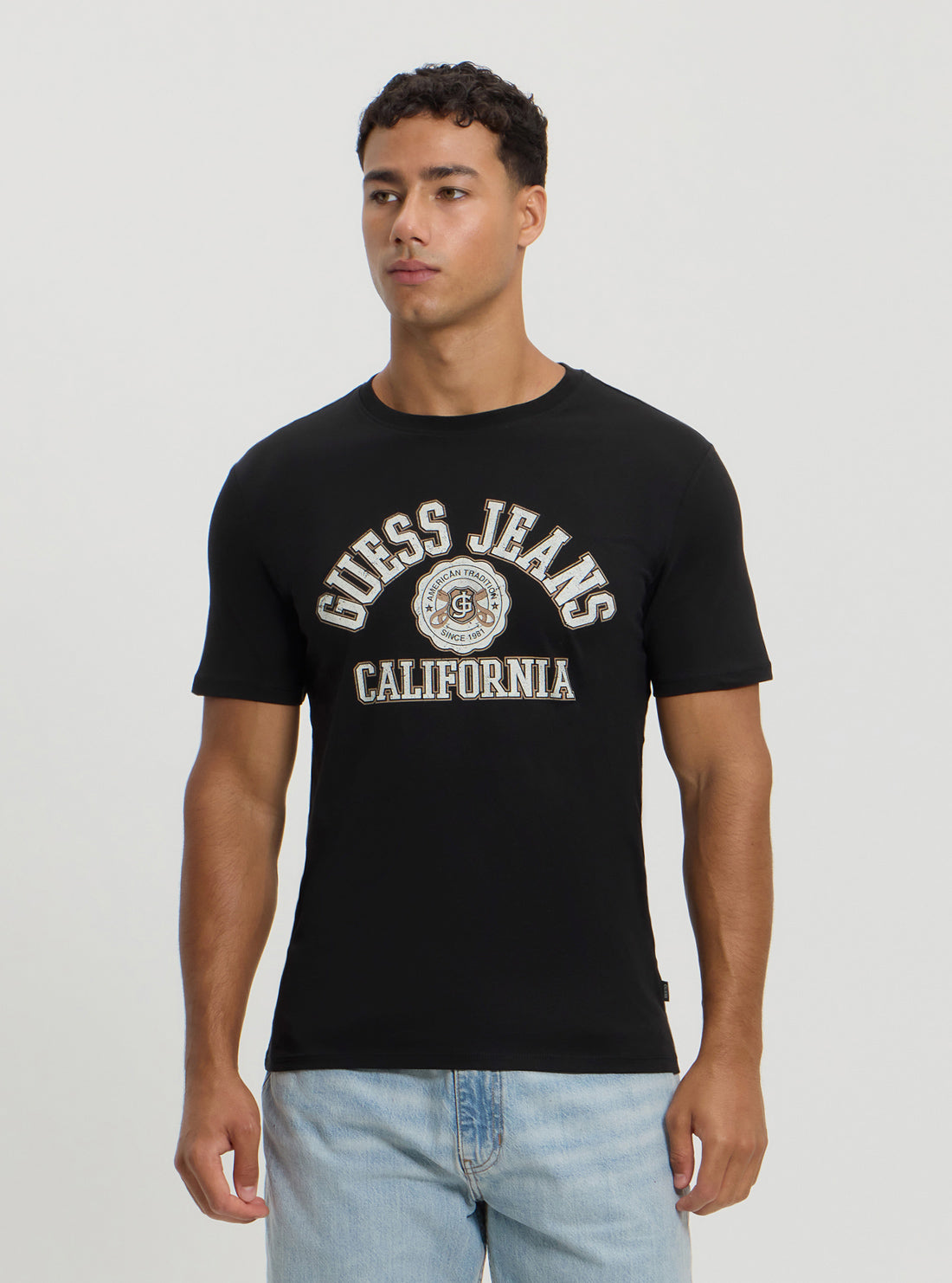 Guess Women's White Slim Fit Printed T-Shirt - Casual Fashion Tee for Everyday Wear & Street Style Outfits