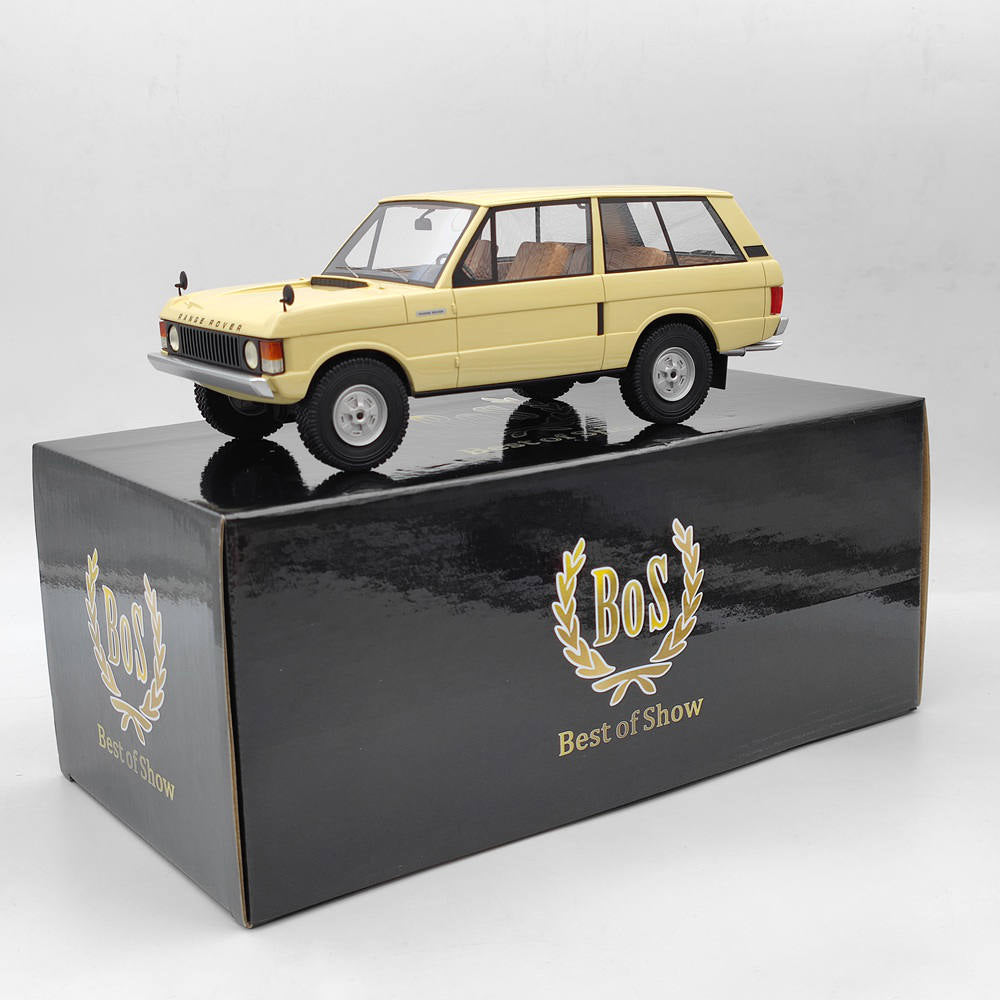 1970 Land Rover Range Rover Suffix A 1/18 Scale Beige Resin Model Car - Limited Edition Collectible Gift for Car Enthusiasts & Home Office Decor