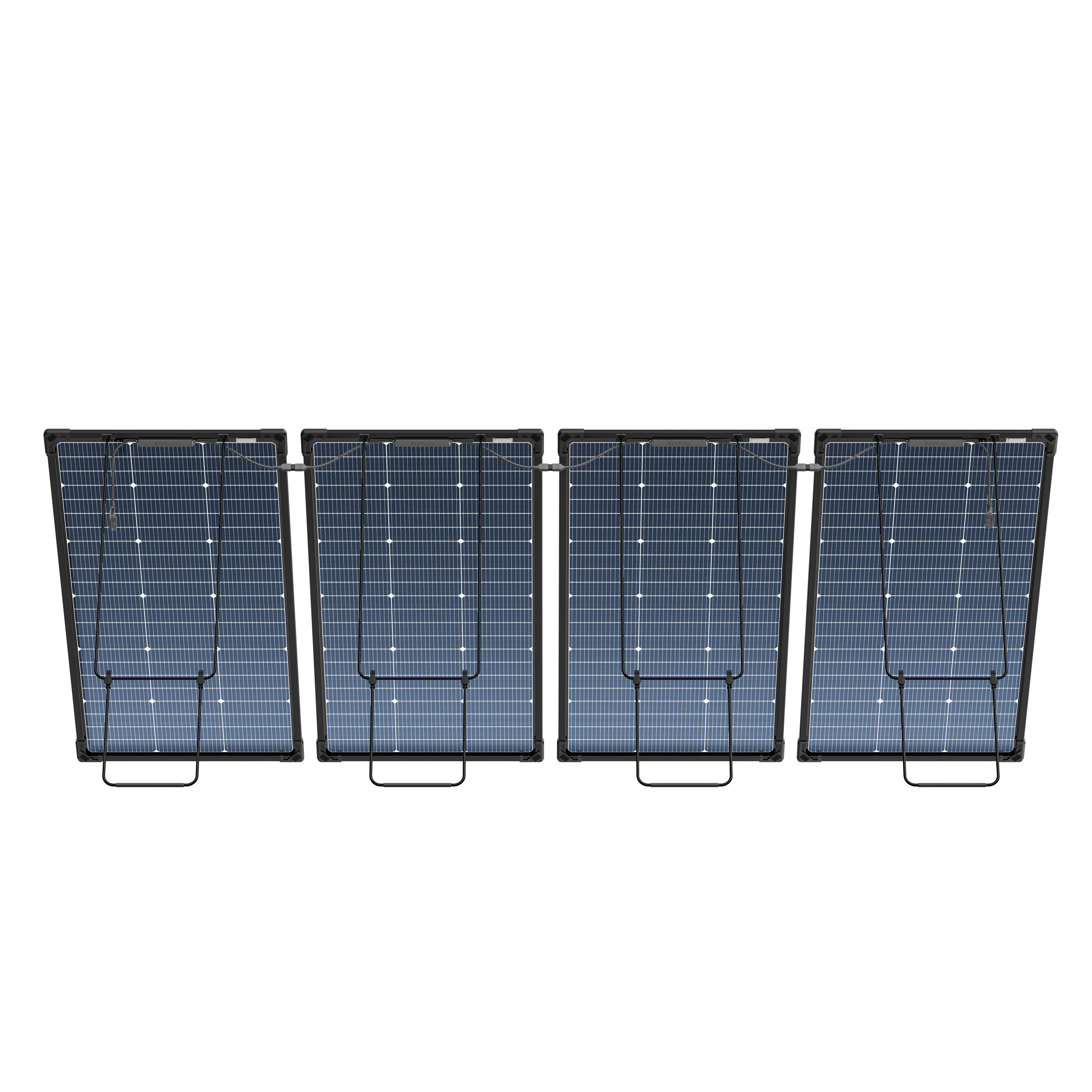 EcoFlow 125W x 4 Bifacial Solar Panel Kit (500W Total) - Portable Solar Charger for RV, Camping & Off-Grid Power | High Efficiency Solar Panels for Home Backup & Outdoor Adventures