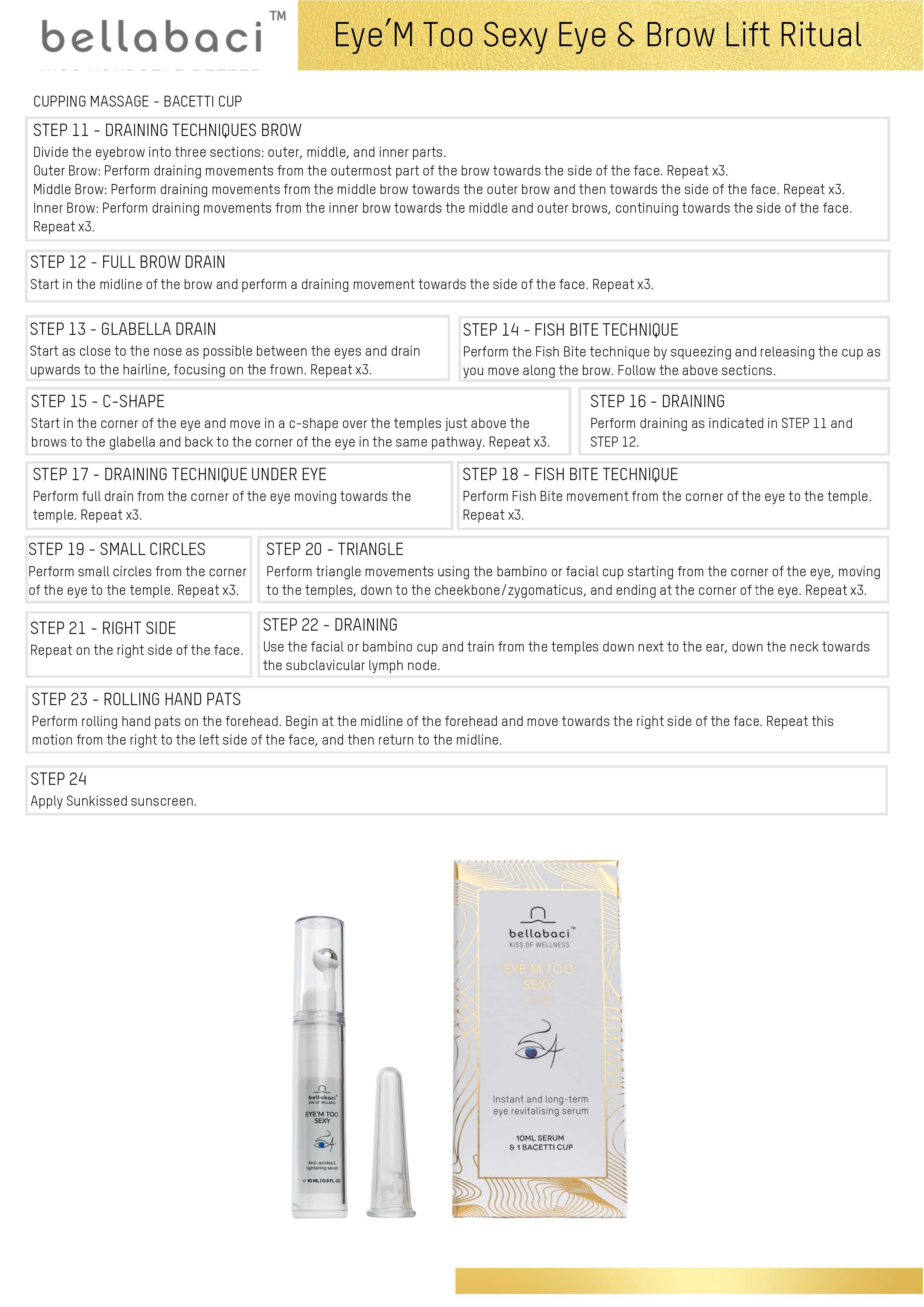 Bellabaci Eye'M Too Sexy Eye Ritual Kit - 2 Piece Set for Dark Circles & Puffiness | Anti-Aging Eye Treatment for Women | Perfect for Spa Nights & Self-Care Routines