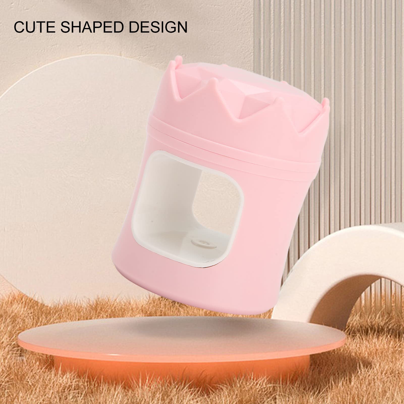 EXCLUZO Mini UV LED Nail Polish Dryer - Quick Cure Light for Gel Nails, Dual Light Source, Portable & Travel-Friendly, Fast Drying - Perfect for Home, Salon, and On-the-Go Manicures (Pink)