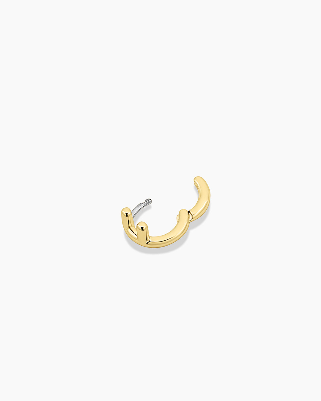 Alphabet Single Huggie Earrings - Gold Plated Initial Letter Studs for Women - Perfect for Everyday Wear, Gifts & Special Occasions