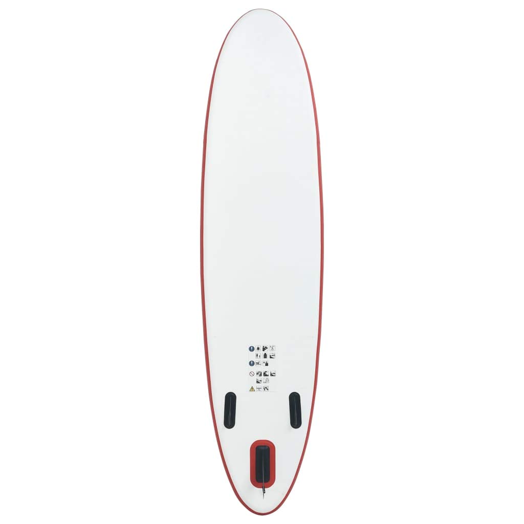 **CHARMMA Inflatable Stand Up Paddle Board Set - 13.8KG Lightweight SUP Surfboard for Adults & Kids (Red & White) - Perfect for Lakes, Rivers & Ocean Paddling**