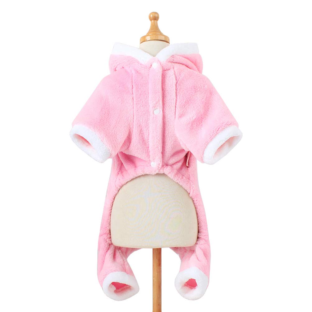 Pig Dog Costume for Small & Medium Dogs - Warm Winter Dog Pajamas & Cat Cosplay Outfit | Pet Piglet Costume for Halloween, Christmas Dress Up & Photo Shoots