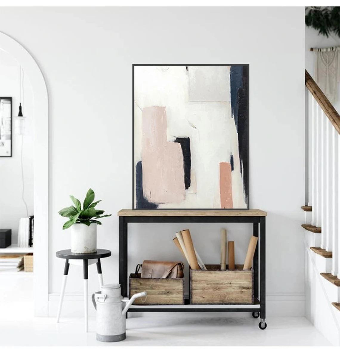 Abstract Painting #AB 130 - Modern Wall Art for Home & Office Decor - Perfect for Living Room, Bedroom or Workspace