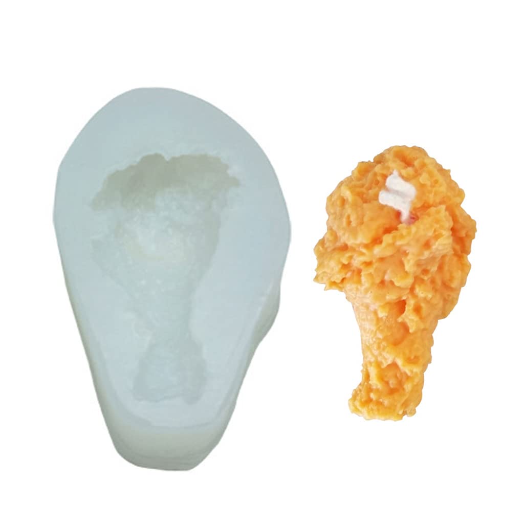 Silicone Soap and Candle Molds - Chicken Leg Shape DIY Crafting Tools for Handmade Candles, Soaps, Mousse & Fried Chicken Decorations - Perfect for Home Decor, Gift Making, and Party Favors