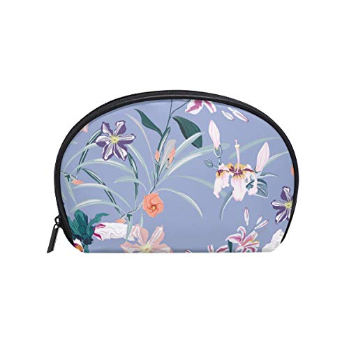 Senya Travel Cosmetic Bag - Small Waterproof Makeup Toiletry Organizer for Women | Portable Carry Case Pouch with Colorful Flower Design | Perfect for Jewelry, Toiletries & Travel Essentials | Great Gift for Girls