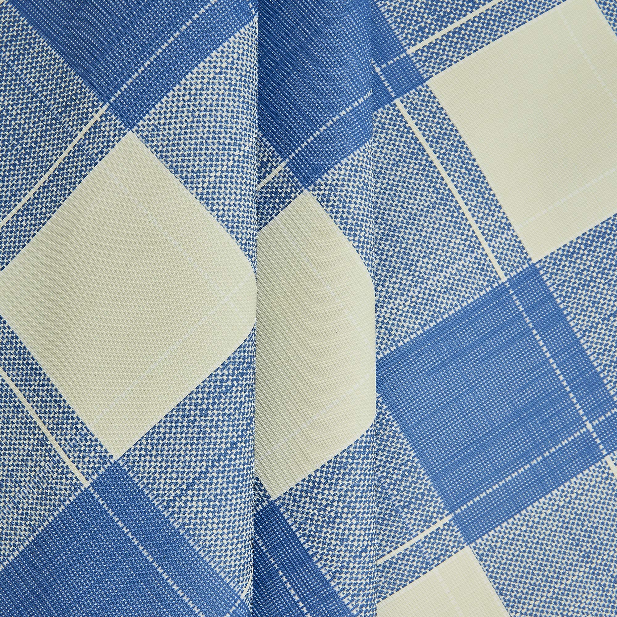 Obstal 100% Waterproof PVC Tablecloth - Oil & Spill Proof Vinyl Rectangle Table Cover for Indoor & Outdoor Use - Easy to Clean - Blue 54x54 Inch - Perfect for Picnics, BBQs, Parties & Daily Dining