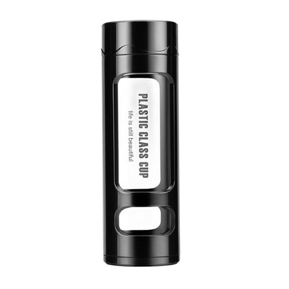 Kaaka 400ml Glass Water Bottle with Tea Infuser - Portable for Camping & Travel