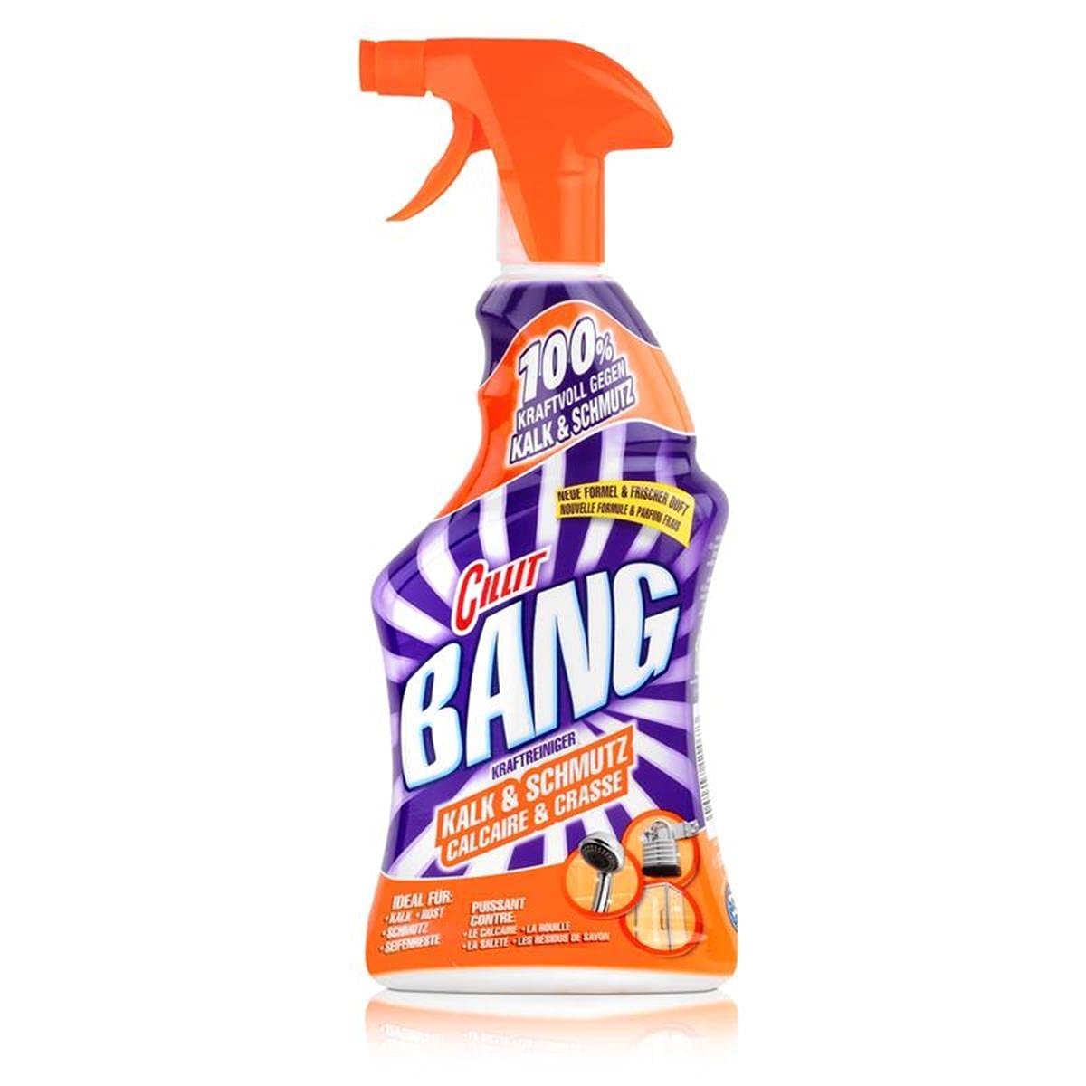 Cillit Bang Power Cleaner - 6 Pack for Lime & Dirt Removal - Heavy Duty Bathroom & Kitchen Cleaner - Ideal for Sinks, Tiles, Faucets & Tough Stains