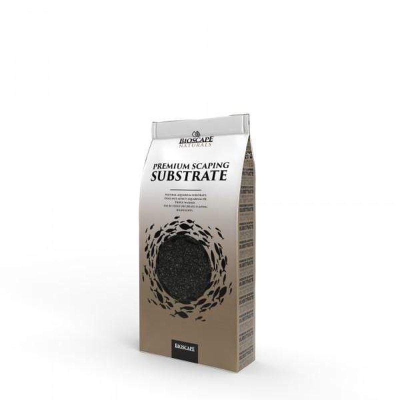 Premium Bioscape Ebony Black Coarse Aquarium Substrate 2-4mm for Planted Tanks & Shrimp Habitats | Natural Decorative Gravel for Freshwater Fish Tanks