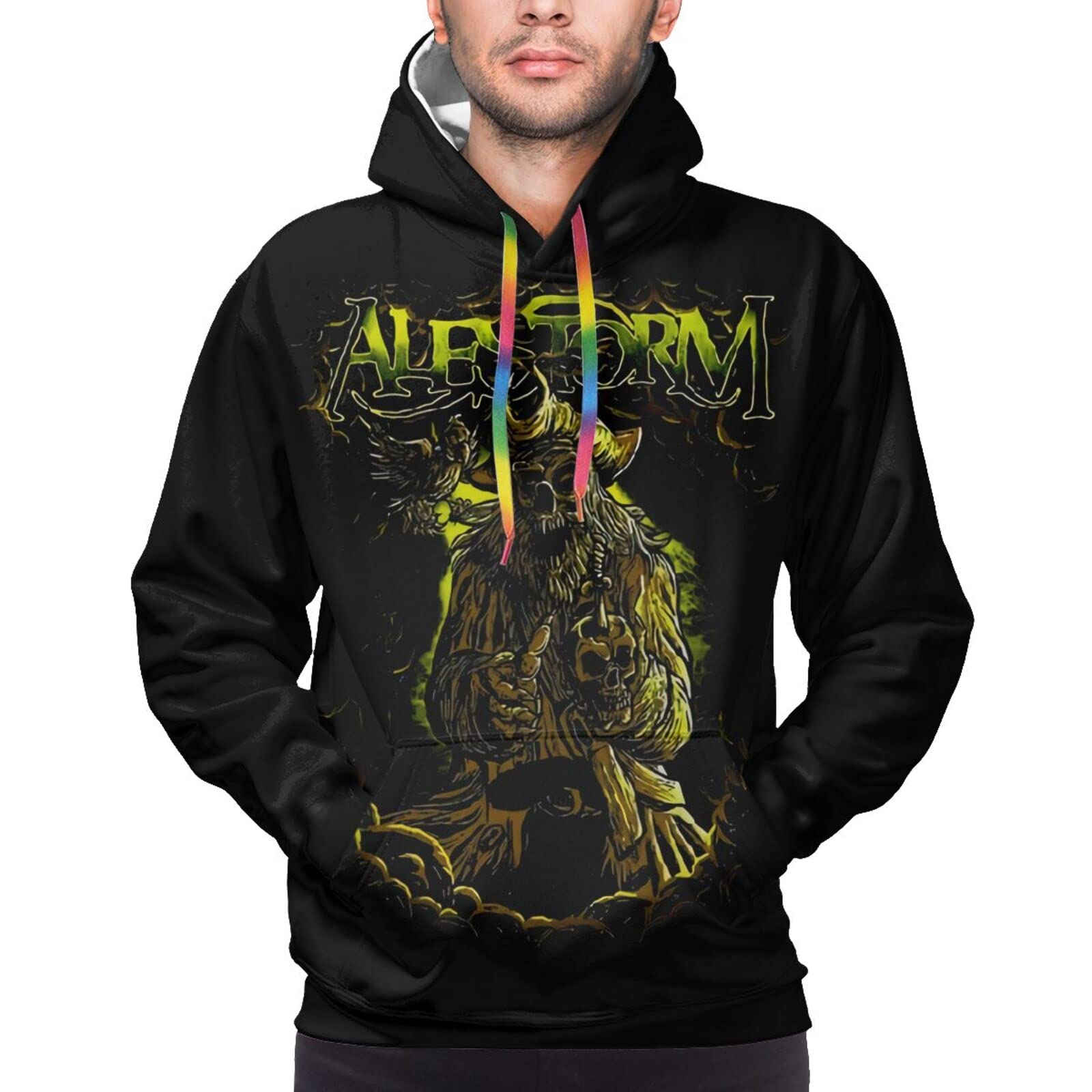 Alestorm Men's Casual Hoodie - Long Sleeve Pullover Sweatshirt for Exercise & Streetwear | Gym, Running, Outdoor Activities