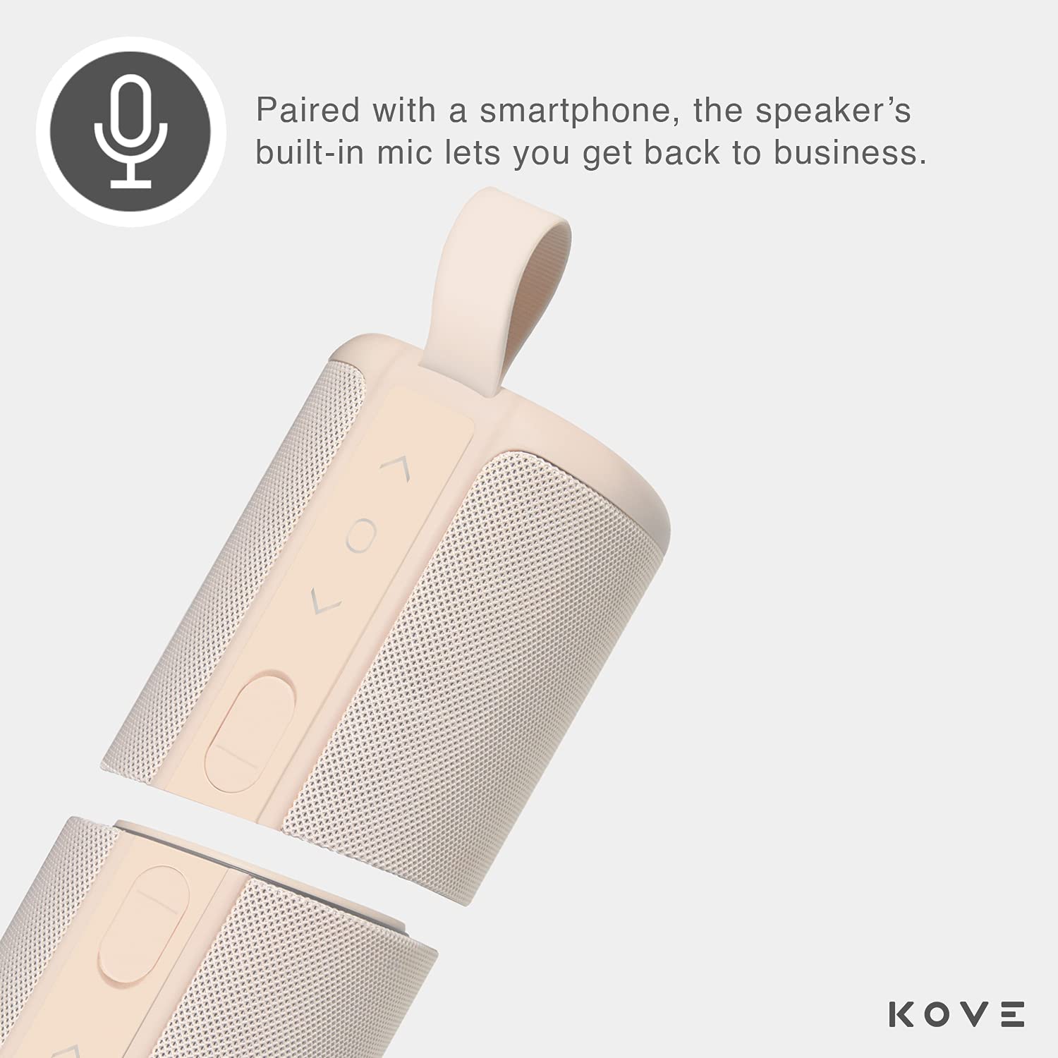 KOVE Commuter 2 Portable Bluetooth Speaker - Wireless HD Sound with Deep Bass, Built-in Mic & IPX7 Waterproof - Perfect for Home, Outdoor, Travel, Beach & Pool Parties