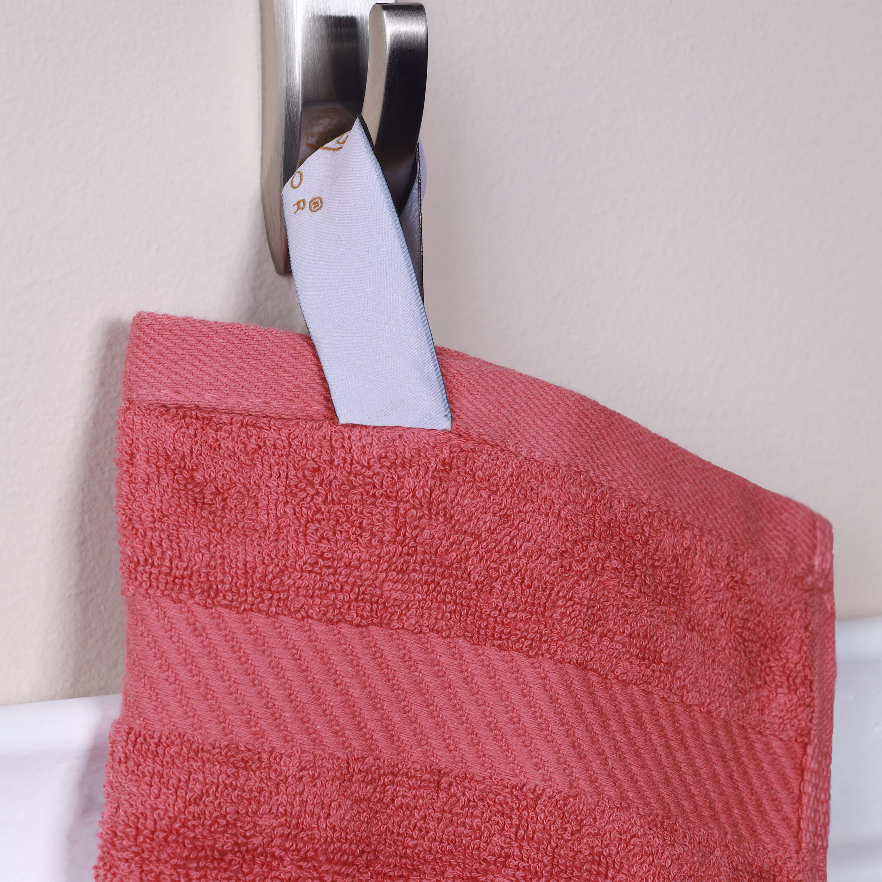 Premium 6-Piece Egyptian Cotton Towel Set with Elegant Dobby Border - Ultra Soft & Absorbent Bath Towels for Spa, Hotel, or Luxury Home Use