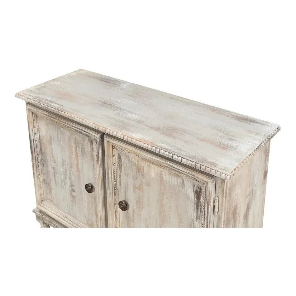 2 Door Grey Oak Sideboard - Modern Buffet Cabinet for Dining Room, Hallway & Living Room Storage