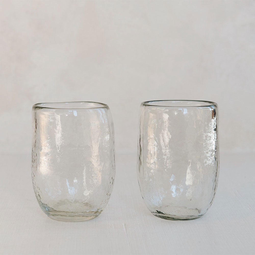 Premium Dimpled Glass Set - 4-Piece Shatter-Resistant Beer Mugs for Home Bar, Parties & Outdoor Gatherings - Perfect for Iced Drinks, Cocktails & Craft Beer