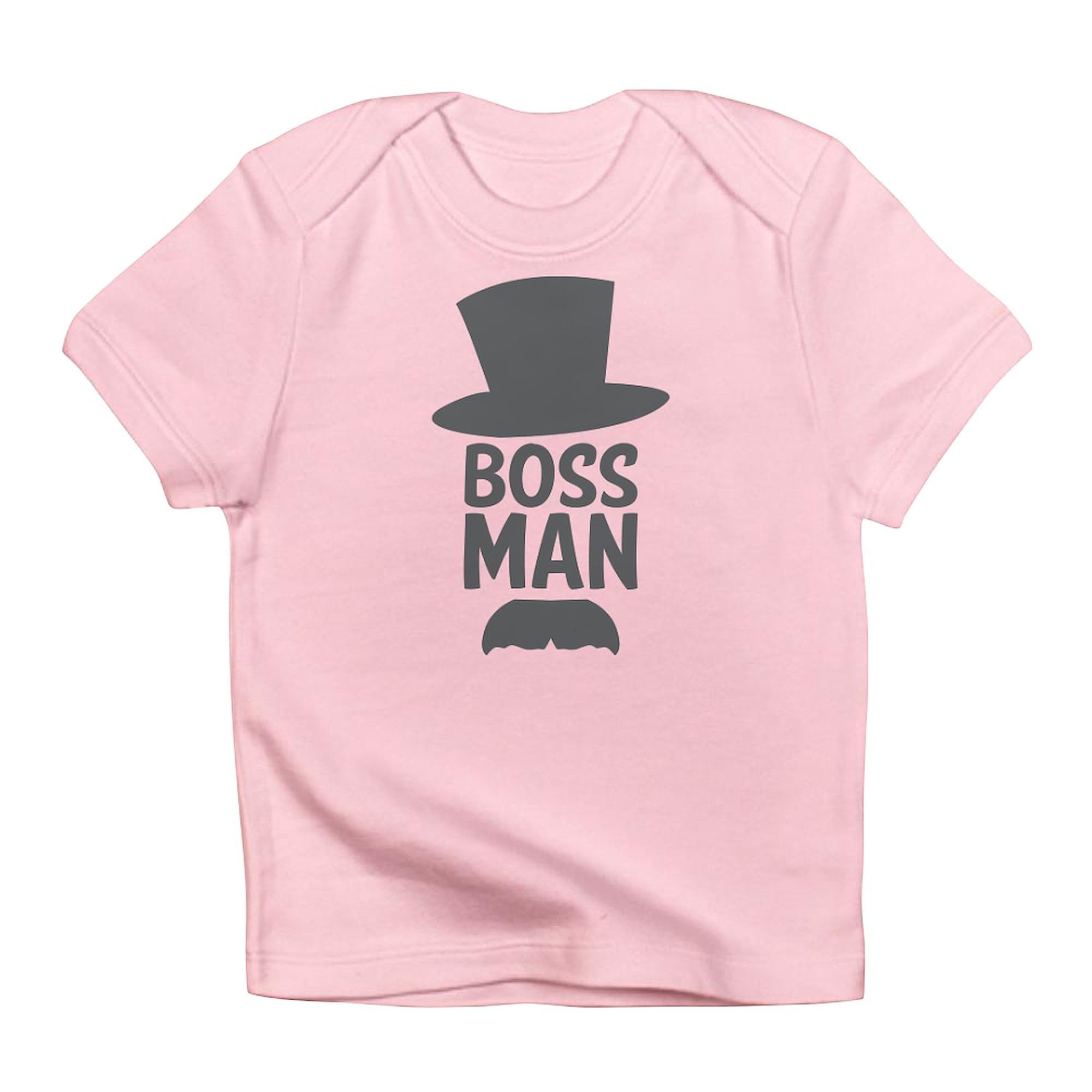 Boss Man Infant T-Shirt - 100% Cotton Cute Baby Graphic Tee for Boys & Girls | Perfect for Family Photos, Birthdays & Everyday Wear