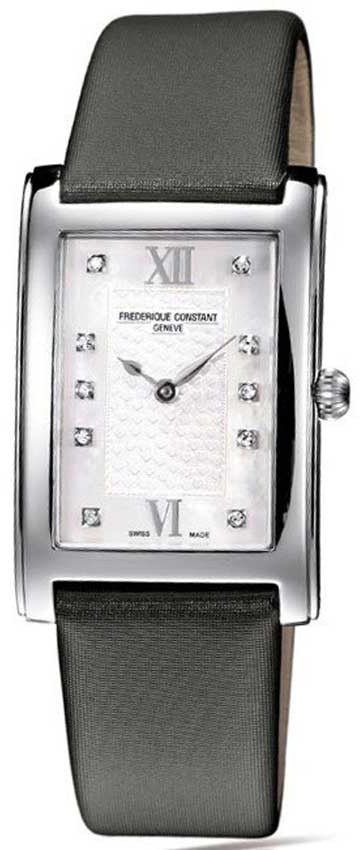 Frederique Constant Carree Collection Stainless Steel Women's Watch - Elegant Dress Watch for Business, Formal Occasions & Special Events