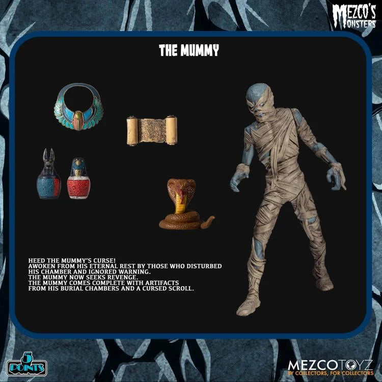 Mezco Monsters 5 Points Tower of Fear Deluxe Boxed Set Action Figure - Horror Collectible for Display & Scary Movie Nights