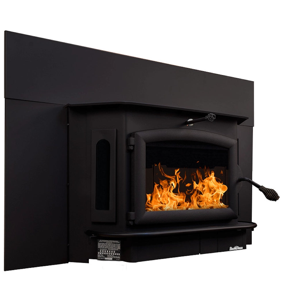 Buck Stove Model 91 Catalytic Wood Burning Fireplace Insert with Heat Activated Blower - Efficient Home Heating for Living Rooms, Cabins & Winter Warmth