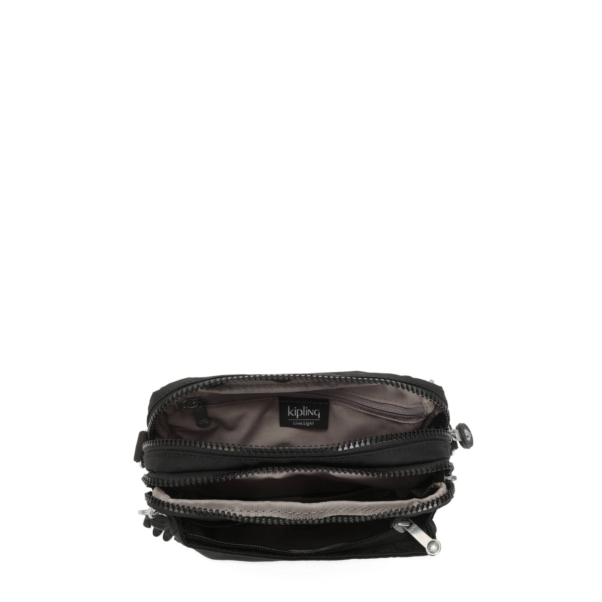 Kipling Abanu Multi Convertible Crossbody Bag for Women - Lightweight Travel Purse, Adjustable Shoulder Strap, Spacious Organizer (Black Noir) | Perfect for Work, Gym & Everyday Use