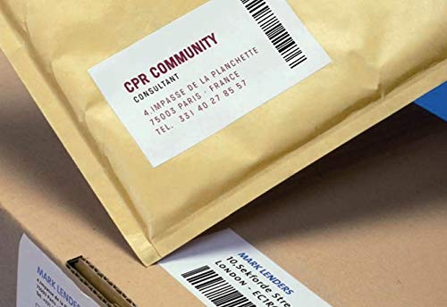 011787 100 Extra-Strong Adhesive Labels, 210mm x 297mm (A4 Size), White - Perfect for Shipping, Packaging, and Office Organization